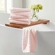 preview thumbnail 121 of 193, Linery & Co. Cotton Diamond Waffle Texture Bath Towels. Hand Towel (Pack of 6) - Pink