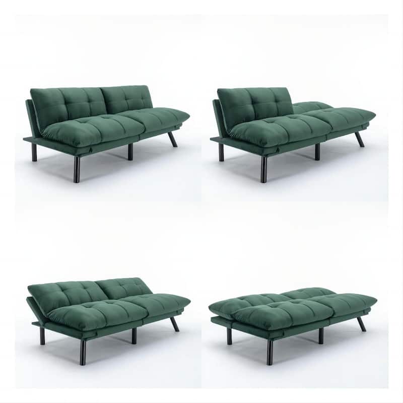 Modern Convertible Sofa Bed - Adjustable 2-Seater for Apartments