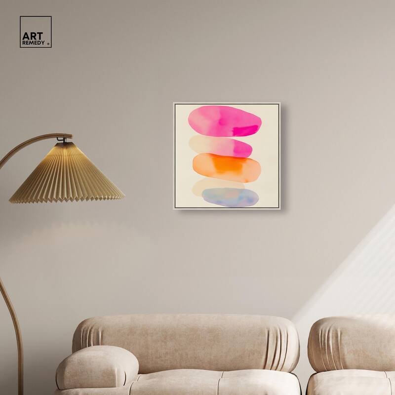 Pebble Palette Canvas by Art Remedy