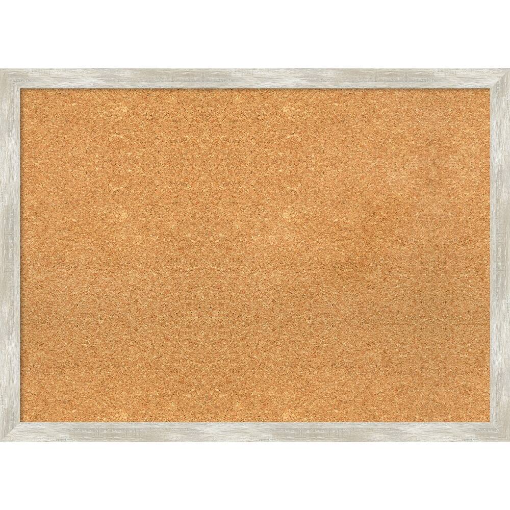 Crackled Metallic Narrow Narrow Framed Cork Bulletin Memo Board