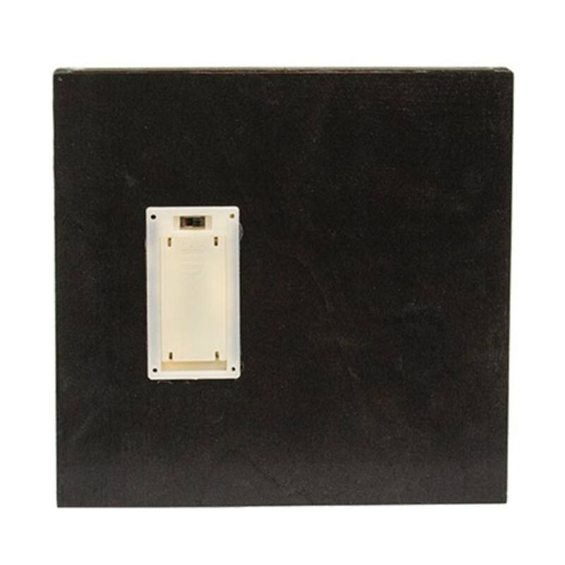 Black Sparkle Boo Witch Lighted Halloween Box Sign