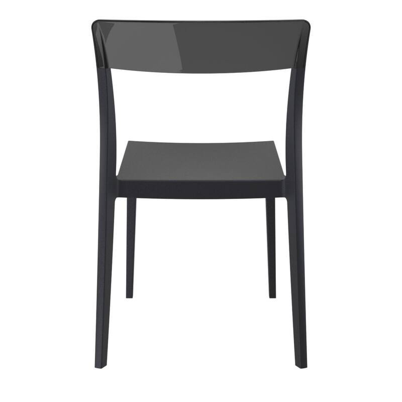33" Black Outdoor Patio Dining Chair