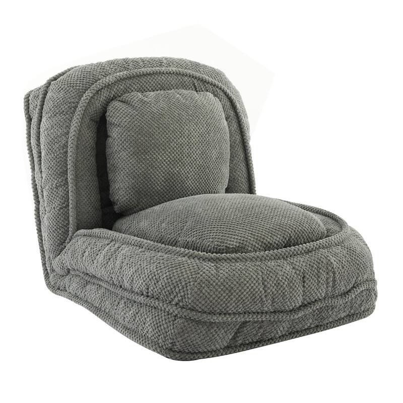 Lazy Folding Sofa Bed with Two Pillows