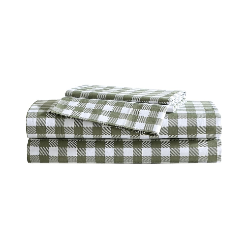 Eddie Bauer Soft & Breathable Cotton Percale Deep-Pocket Sheet Set