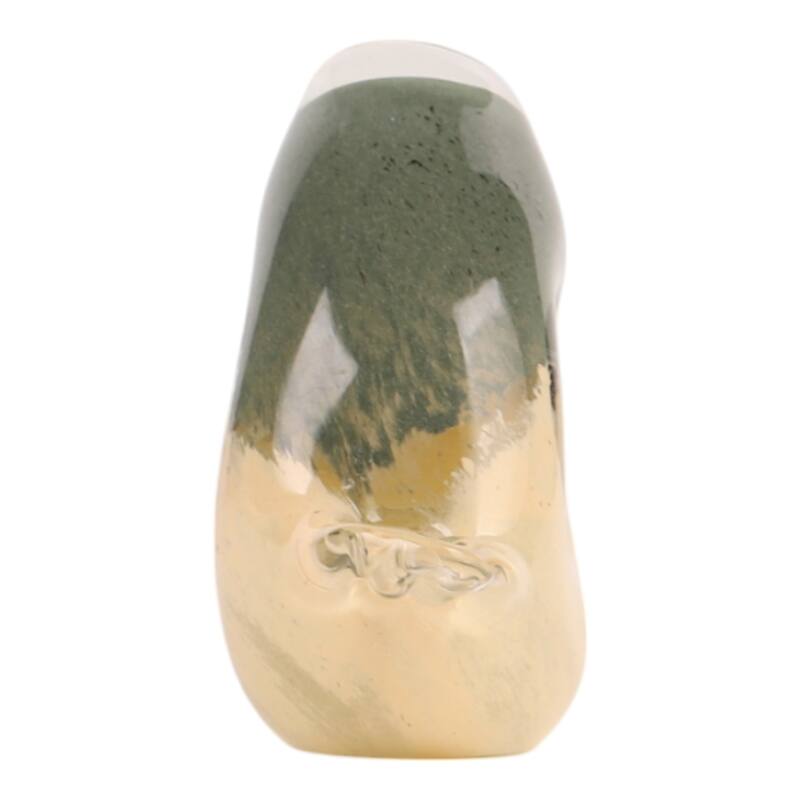 Artistic Glass Bird Statue with Hollow Center - Green