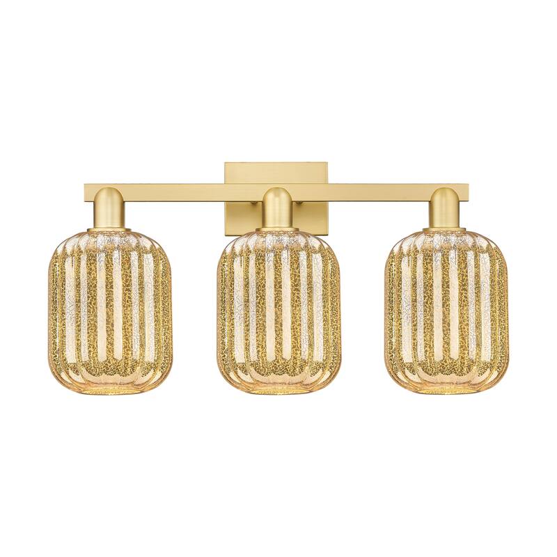 Innovations Lighting Downtown Urban - Preston - 3 Light 26" Jar Shade Bath Vanity Light