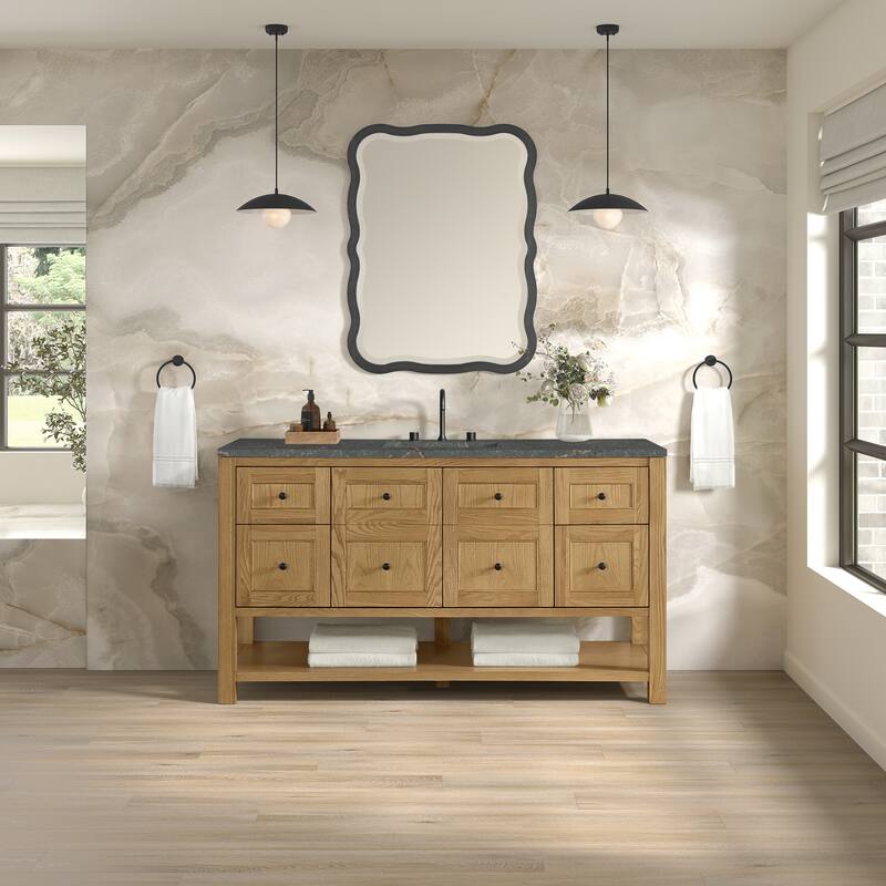 Breckenridge 60" Single Vanity, Light Natural Oak - 60S