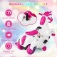 preview thumbnail 15 of 25, Gymax 12V Kids Ride on Unicorn Toy w/ Training Wheels Music One-button