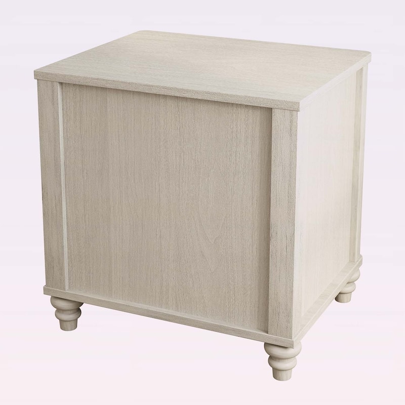Modern Nightstand with 3 Drawers,for Bedroom and Living Room
