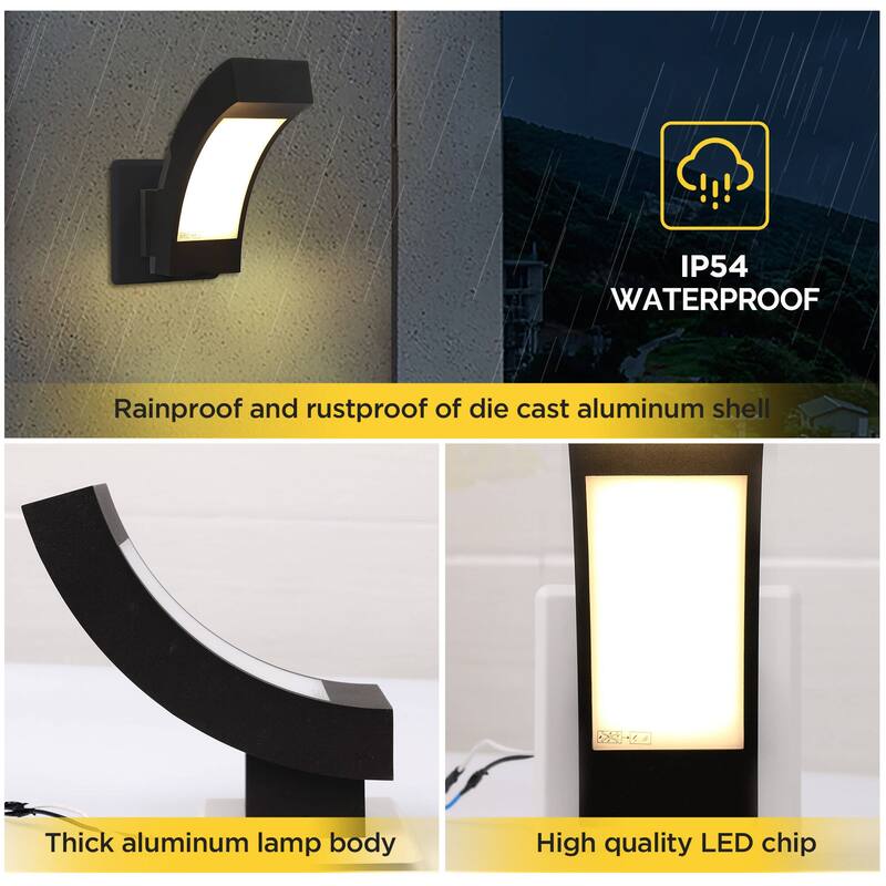 Inowel Wall Light Outdoor LED Lamp Sconce Lantern IP54 7.5W 600Lm 1255