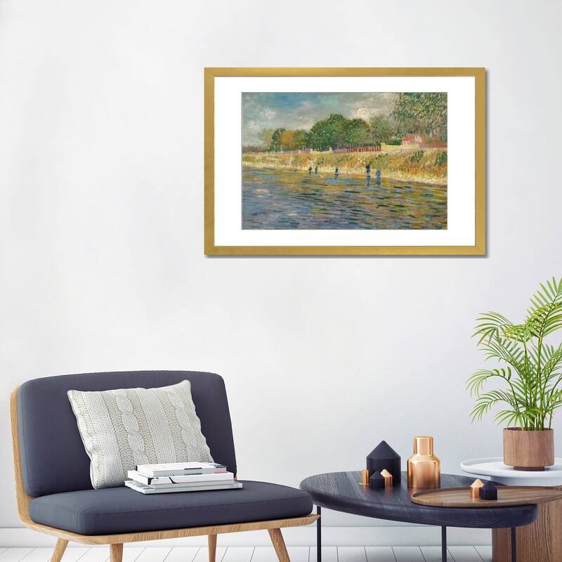 iCanvas "Bank Of The Seine, 1887" by Vincent van Gogh