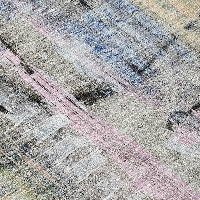 HomeRoots Abstract Transitional Rectangle Outdoor Rug