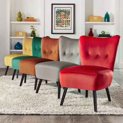 Imani 22.5" Wide Tufted Accent Chair by iNSPIRE Q Bold
