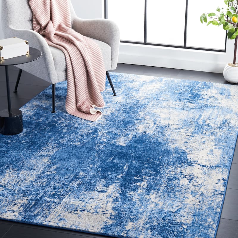 SAFAVIEH Jasper Tonia Modern & Contemporary Rug - 4' x 6' - Navy/Ivory