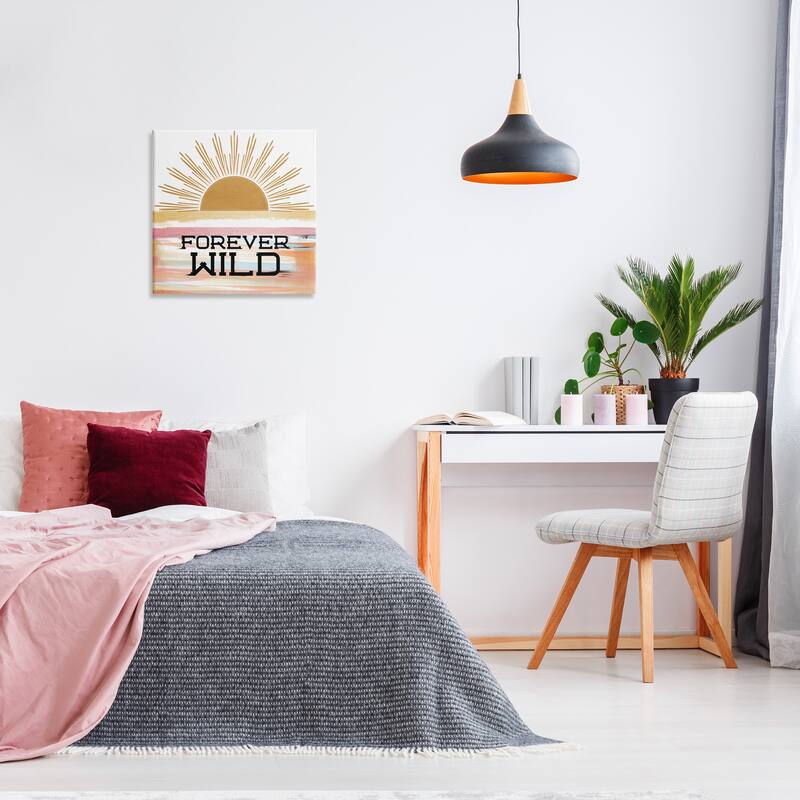 Stupell Forever Wild Sun Rays Canvas Wall Art Design By Kim Allen