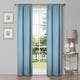 preview thumbnail 52 of 191, Classic Modern Solid Blackout Curtain Set by Miranda Haus 2PC- 26" X 84" - Light Blue