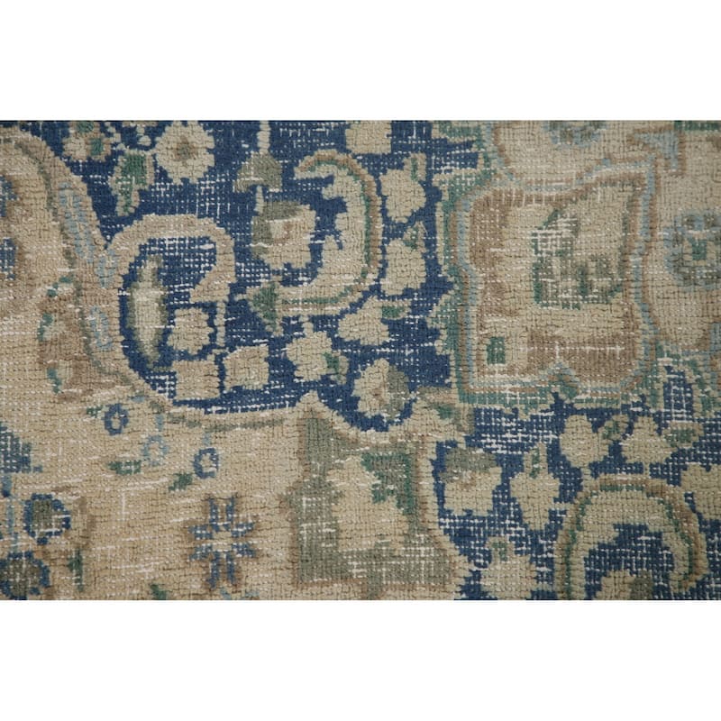 Antique Traditional Distressed Tabriz Persian Rug Handmade Wool Carpet - 6'3" x 9'9"