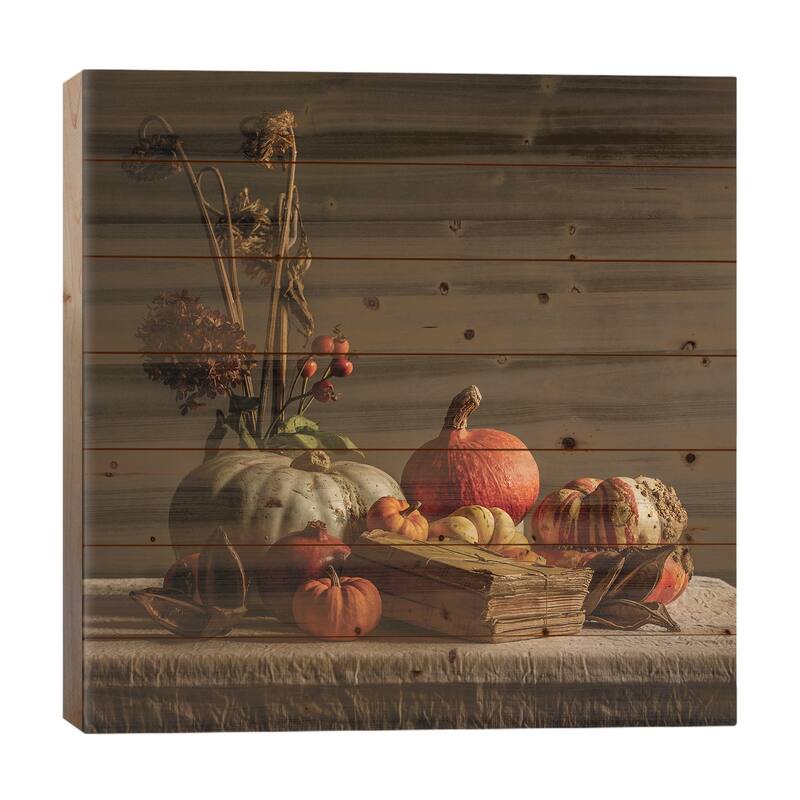 Still Life Print On Wood by Mark Gemmell - Multi-Color - 26x26x1.5