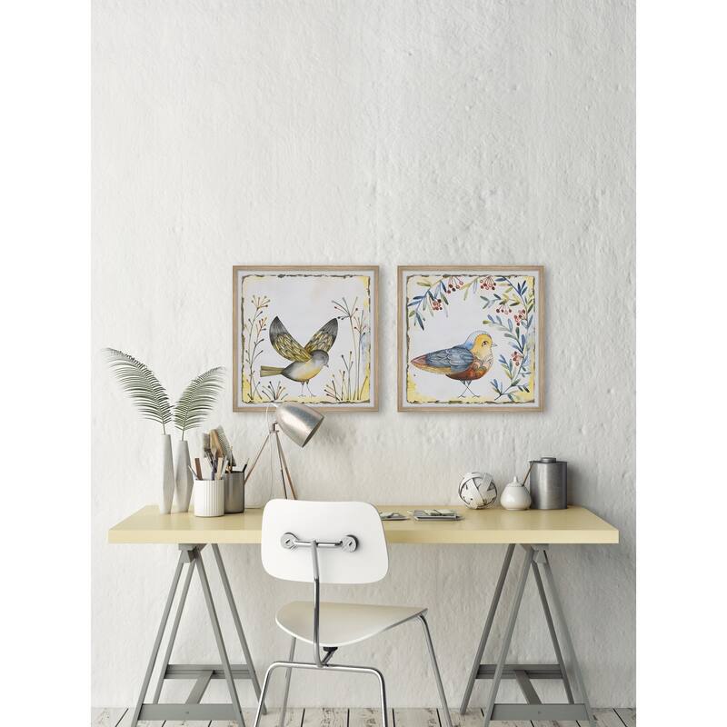 Birds of Spring Diptych