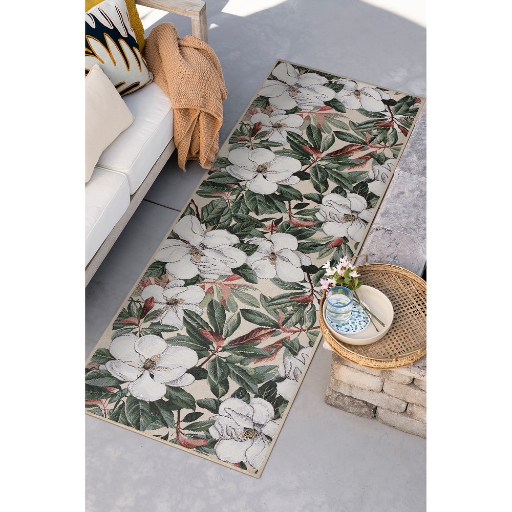 Sizzling Country Floral & Botanical Indoor/Outdoor Area Rug