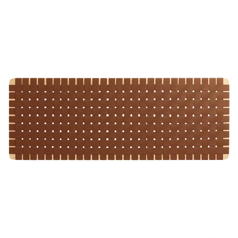 Sparta Wall-Mount Twin/Full/Queen/King Vegan Leather Weave Headboard