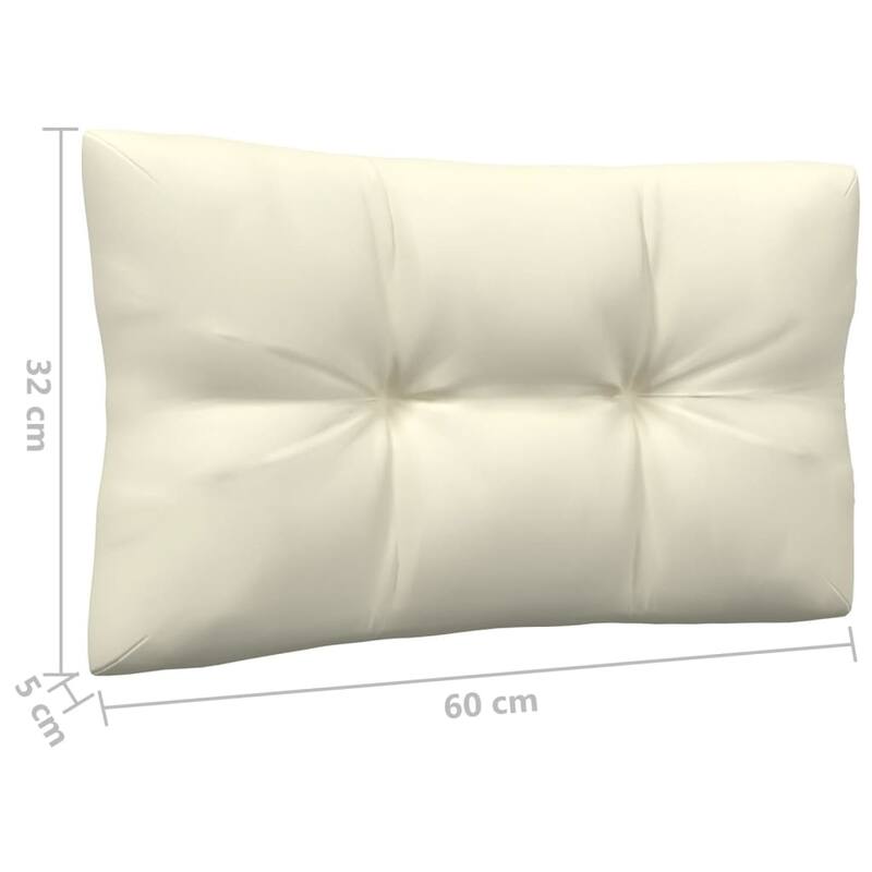 vidaXL Solid Wood Pine 2-Seater Patio Sofa with Cushions Seat Multi Colors - 25" x 25" x 24.6"