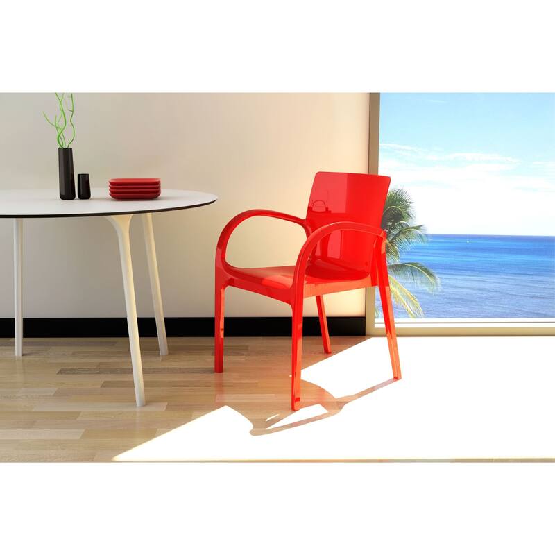 47.5" White Patio Outdoor Round Dining Table