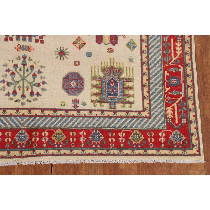 Kazak Oriental Area Rug Handmade Living Room Wool Carpet - 5'9" x 8'0"