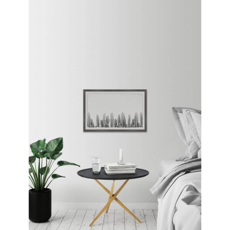 Cacti Splendor II Framed Wall Art, Elegant Home Touch - Sophisticated Artwork for Refined Décor