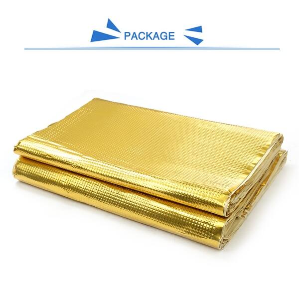 Shop 10pcs Gold Tone 80mil 40sqft Car Sound Deadener Heat