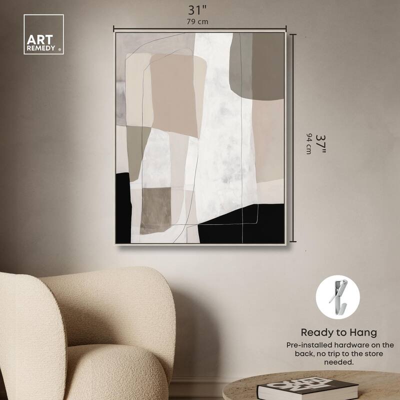 Neutral Forms II Canvas by Art Remedy