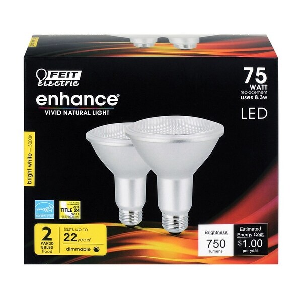 Feit Electric Par30ldm 930ca2 Dimmable Led Flood Light Bulb 8 3 W 120 V