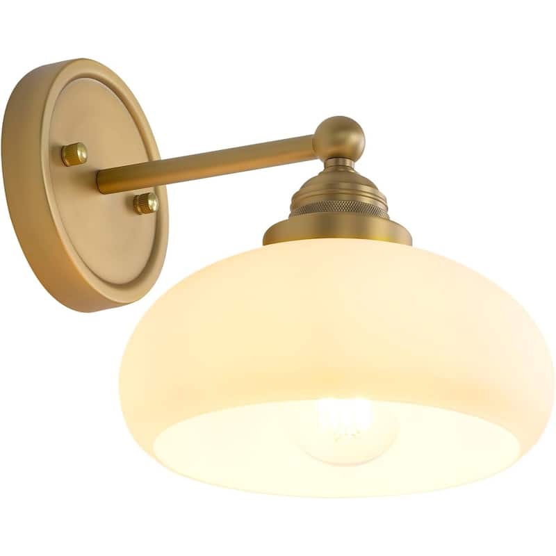1-light vanity light antique stairwells light glass, metal wall light
