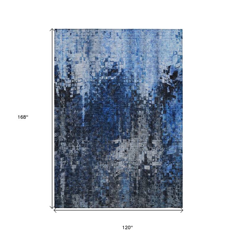 HomeRoots Abstract Transitional Rectangle Outdoor Rug