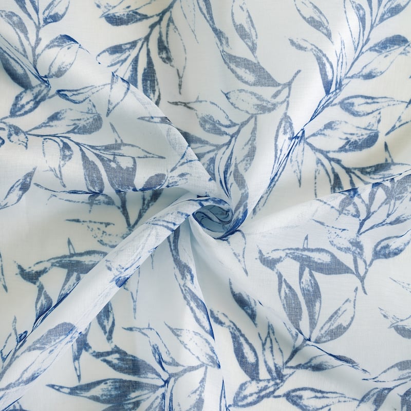 Jenny Sheer Botanical Print Grommet Curtain Panel by Habitat