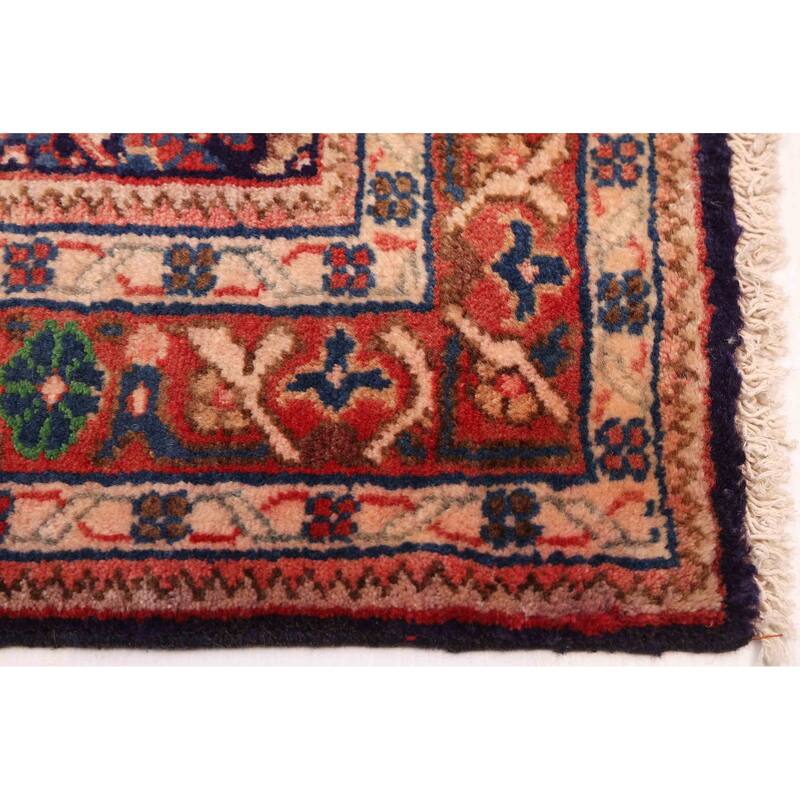 ECARPETGALLERY Hand-knotted Andelz Dark Navy Wool Rug - 3'2 x 9'6