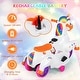 preview thumbnail 9 of 14, Kids 12V Unicorn Ride-On Toy with Training Wheels Fun and Safe Horse Riding Mode - 27” L x 15” W x 22.5” H