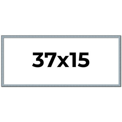 37x15 Frame Rustic Sky Blue Solid Wood Picture Frame | 0.75 Inch