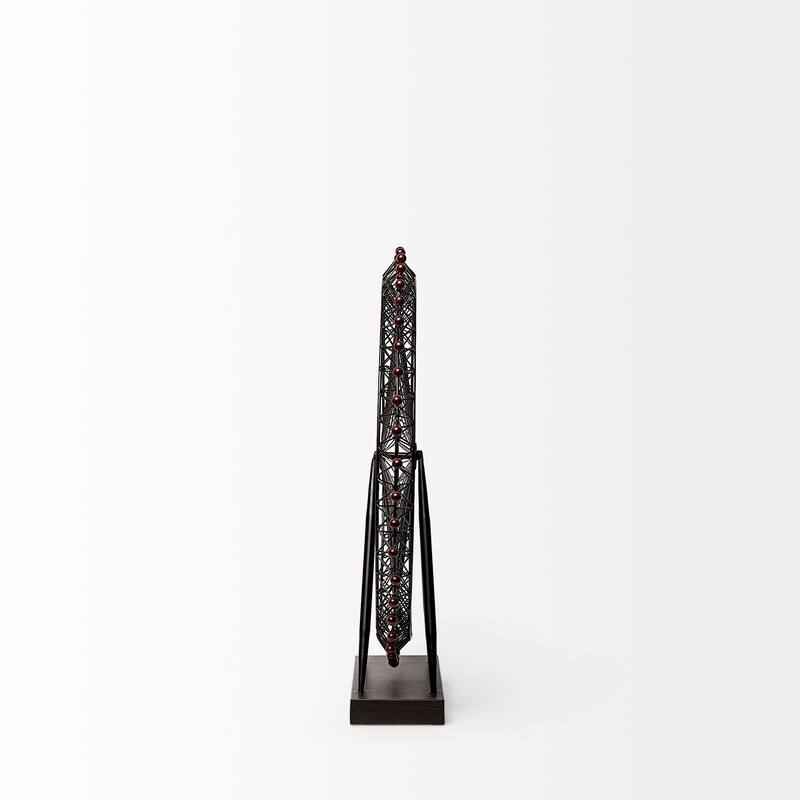 London Eye Black Metal Ferris Wheel Decorative Object - 25"W x 27"H x 3"D