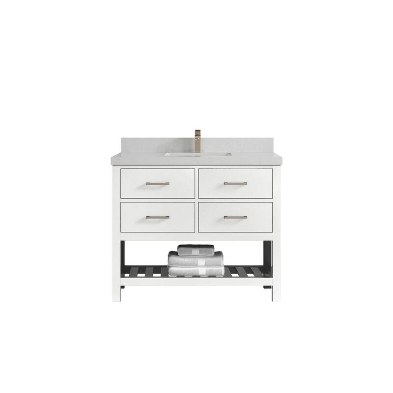 Willow Collections 42 in. W x 22 in. D Parker Single Sink Bathroom Vanity with Countertop