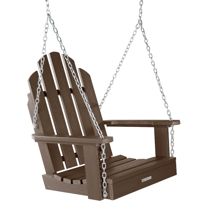 HIGHWOOD Classic Westport Single Seat Outdoor Swing - Weathered Acorn