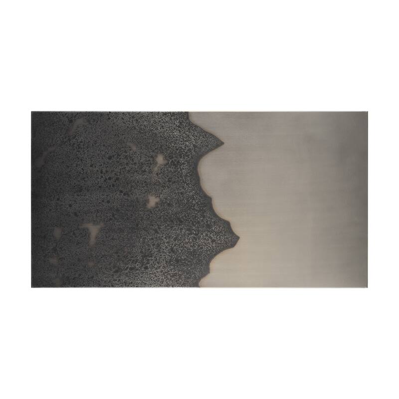 Raum Painted Monochrome w/ Acid Wash Metal Wall Art