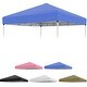 preview thumbnail 20 of 23, 10x10FT Canopy Replacement Top, Waterproof UV Resistant Tent Cover with Air Vent White Blue - 10x10FT