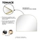 preview thumbnail 19 of 31, TEHOME Dezerae Large Arch Mirror for Mantel, 40'' W x 32'' H