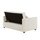 preview thumbnail 17 of 18, Loveseat Couches Chair Velvet Upholstered Sofa with Pull out Multifunctional Sofa Bed and Adjustable Backrest, Plastic Feet