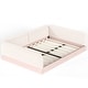 preview thumbnail 106 of 124, Bonwell Upholstered Teddy Fleece Montessori Floor Bed with Half-Enclosed & Curved Guardrails for Kids by GDFStudio