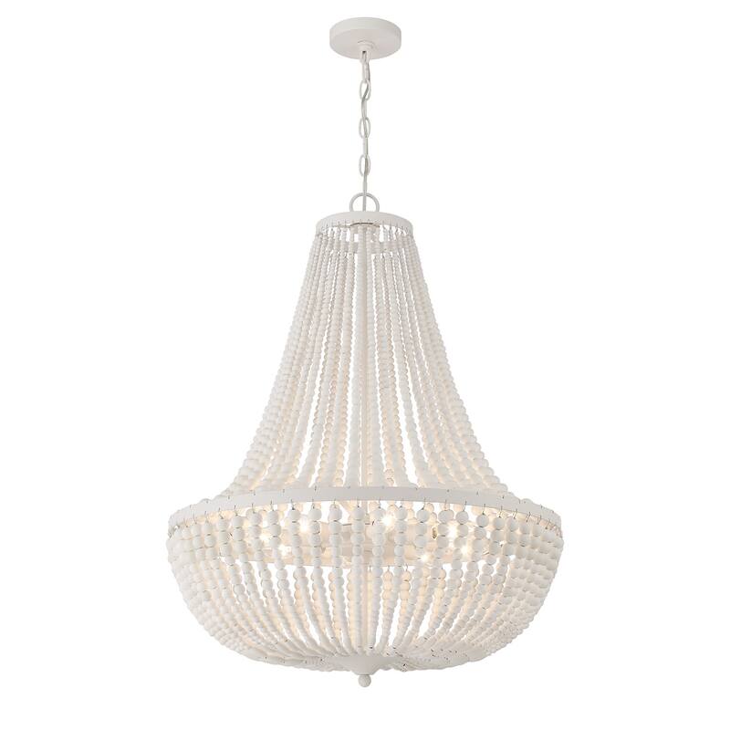 Crystorama Lighting Group Rylee 8 Light 25" Wide Beaded Empire