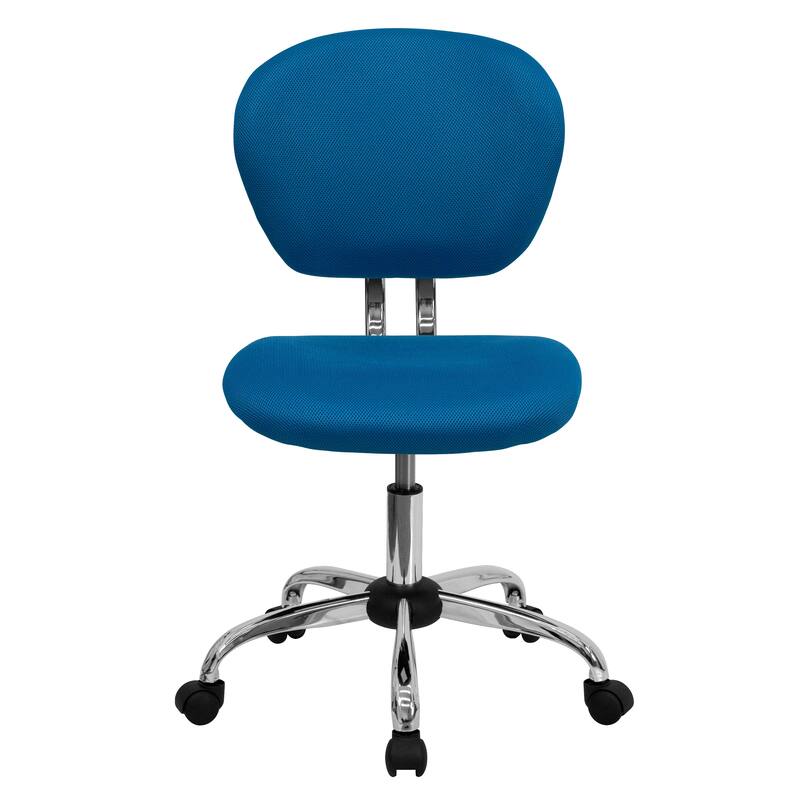 Mid-back Mesh Padded Swivel Task Office Chair with Chrome Base