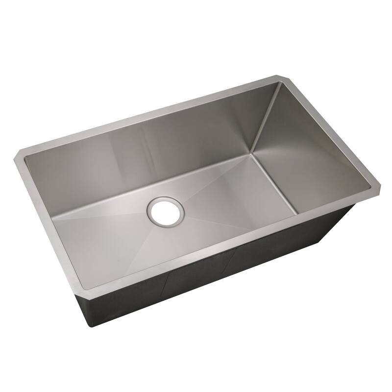 Design House 32" Undermount Single Basin Stainless Steel Kitchen Sink - Satin Stainless Steel