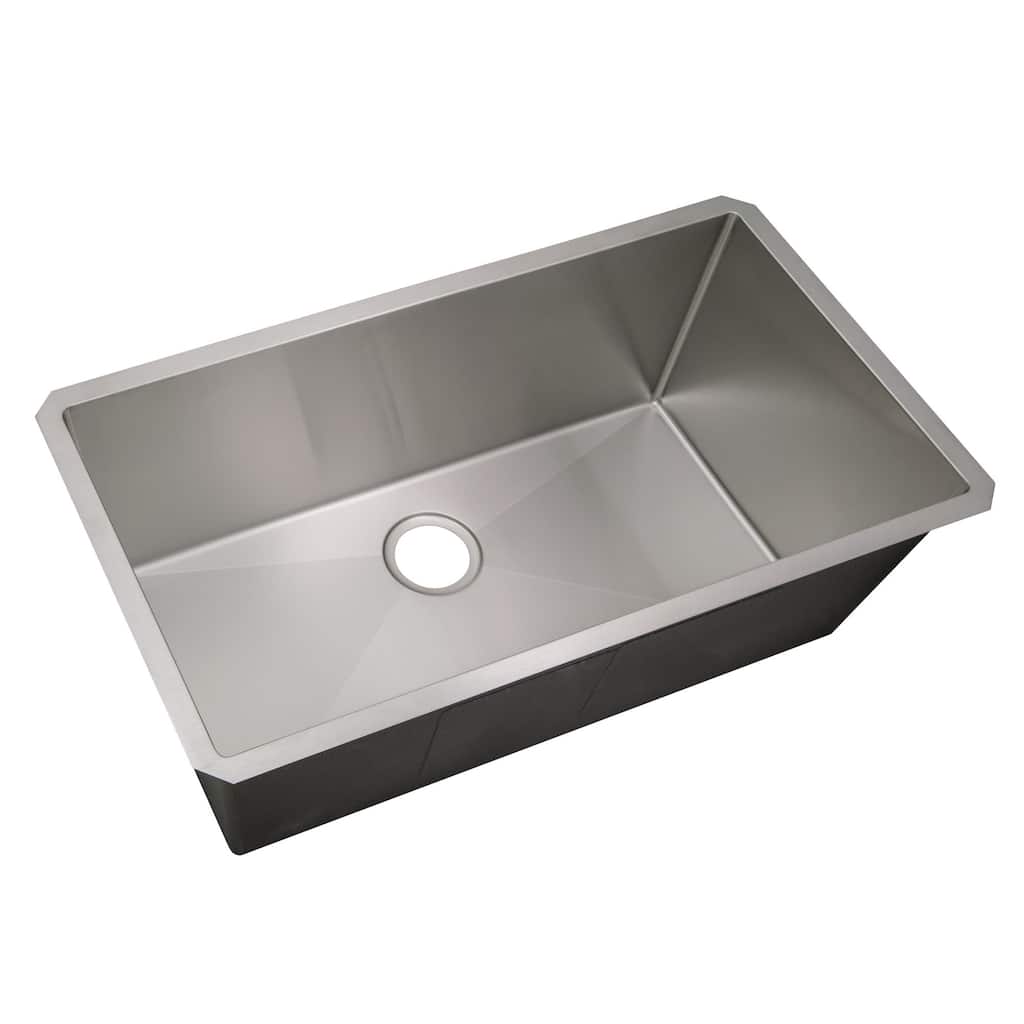 Design House 32" Undermount Single Basin Stainless Steel Kitchen Sink